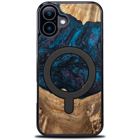 Custodia Bewood Unique per iPhone 16 - Pianeti - Nettuno con MagSafe (1/5)