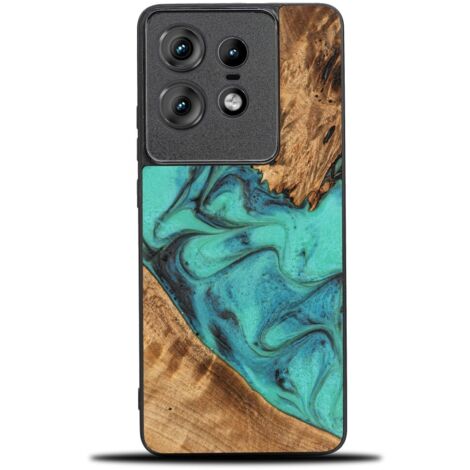 Custodia Bewood Unique per Motorola Edge 50 Pro - Turchese (1/2)