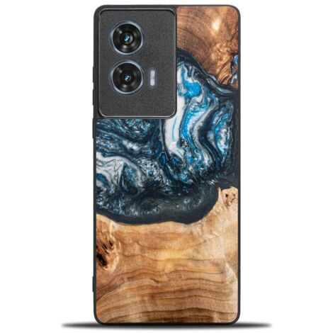 Custodia Bewood Unique per Motorola Edge 50 Fusion - Pianeti - Terra (1/2)