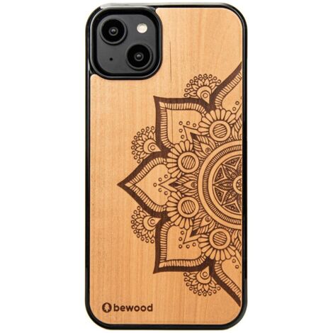 Custodia in legno Bewood per iPhone 14 Plus MANDALA MELO (1/5)