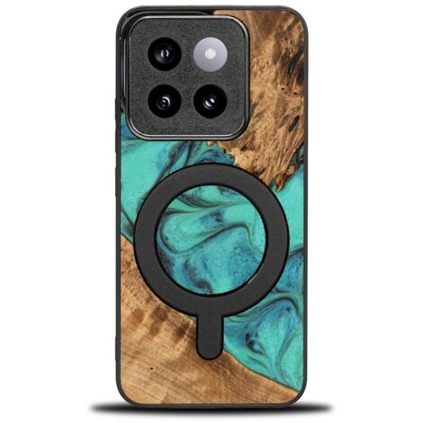 Custodia Bewood Unique per Xiaomi 14T - Turchese con MagSafe (1/3)