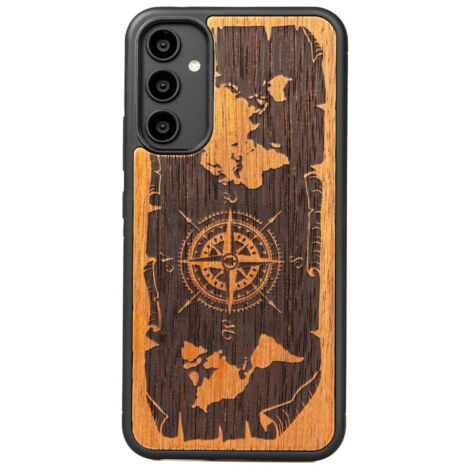 Custodia in legno Bewood per Samsung Galaxy A54 5G WIND ROSE MERBAU (1/3)
