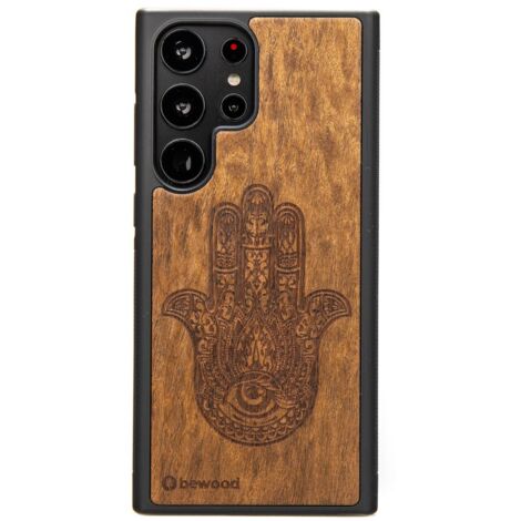Custodia in legno Bewood per Samsung Galaxy S23 Ultra HAMSA IMBUIA (1/4)
