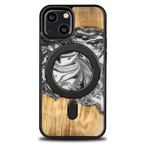 Custodia esclusiva Bewood per iPhone 13 Mini - 4 Elementi - Terra con MagSafe (1/5)