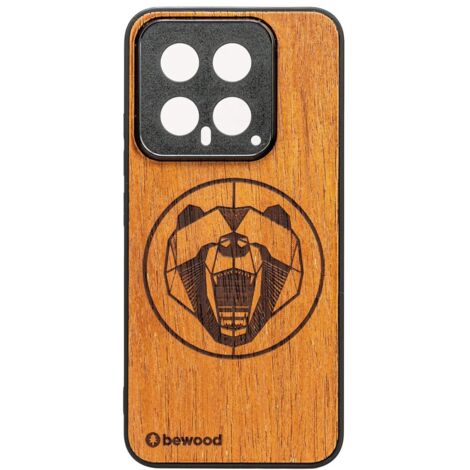 Custodia in legno Bewood per Xiaomi 14 BEAR MERBAU (1/2)