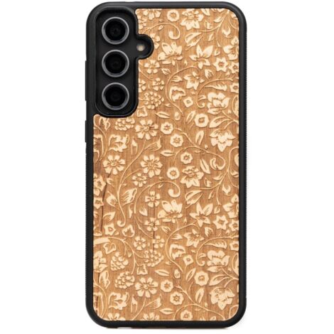 Custodia in legno Bewood per Samsung Galaxy S23 FE FIORI SELVATICI ANIEGRE (1/4)