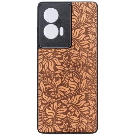 Custodia in legno Bewood per Motorola Edge 50 Fusion FOGLIE DI MELA (1/2)