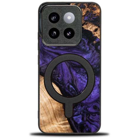 Custodia Bewood Unique per Xiaomi 14T Pro - Viola con MagSafe (1/3)
