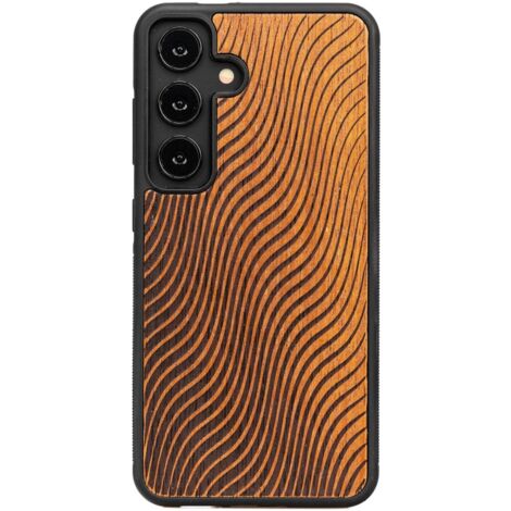 Custodia in legno Bewood per Samsung Galaxy S25 WAVES MERBAU (1/4)