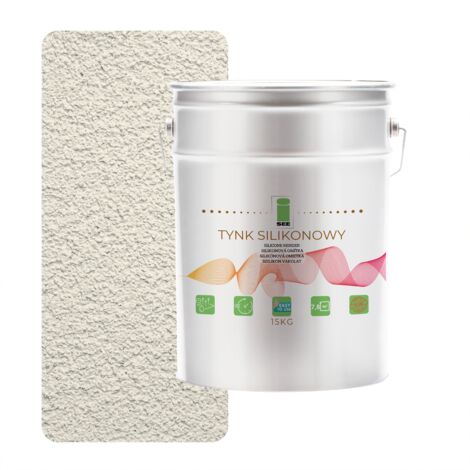 INTONACO IN SILICONE PER FACCIATE ESTERNE BIANCO BEIGE CHIARO 1,5 MM PREMIUM 15 KG