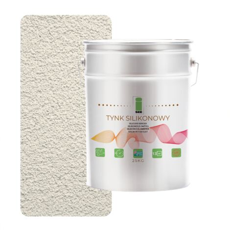 INTONACO IN SILICONE PER FACCIATE ESTERNE BIANCO BEIGE CHIARO 1,5 MM PREMIUM 25 KG