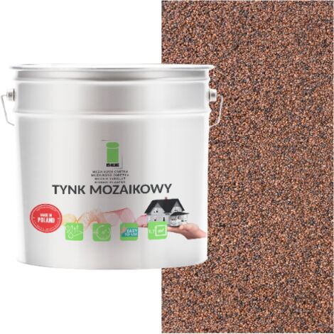 INTONACO MOSAICO IN RESINA MARRONE CLASSE 1 MOSAICO RESISTENTE AL GELO 7Kg PRODUTTORE