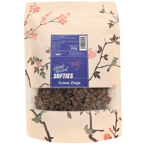 Cubetti di carne di capra semi-morbidi 250 g senza glicerina adatti a chi soffre di allergie Il mio fottuto delizioso