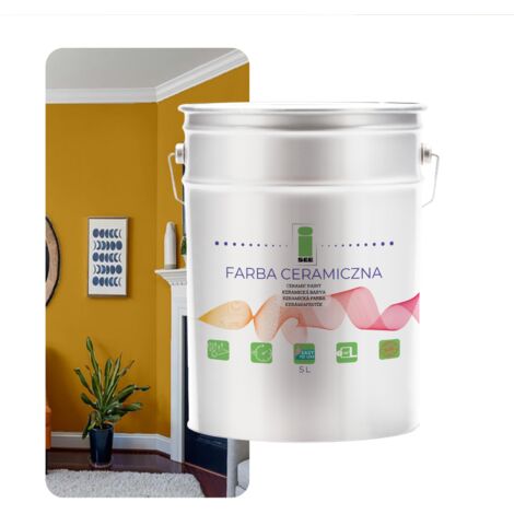 PITTURA MURALE IN CERAMICA LAVABILE SENAPE ORO 5L PRODUTTORE (1/5)