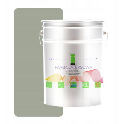 PITTURA MURALE AL LATTICE PER PARETI INTERNE GRIGIO SALVIA 10L POLONIA