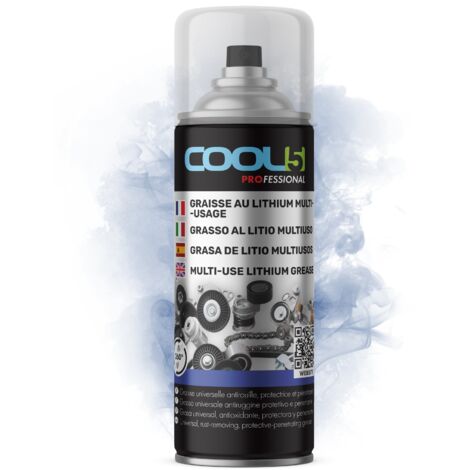 Grasso spray multiuso al litio COOL5 - Grasso spray universale al litio, 400 ml + detergente universale 500 ml