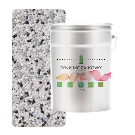 INTONACO MOSAICO RESINA GRIGIO CHIARO CLASSE 1 MOSAICO 12,5 Kg RESISTENTE AL GELO