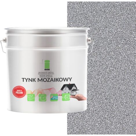 INTONACO PER MOSAICO IN RESINA D'ARGENTO CLASSE 1 RESISTENTE AL GELO MOSAICO PREMIUM 7Kg