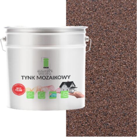INTONACO MOSAICO IN RESINA MARRONE CLASSE 1 MOSAICO RESISTENTE AL GELO 7Kg PRODUTTORE