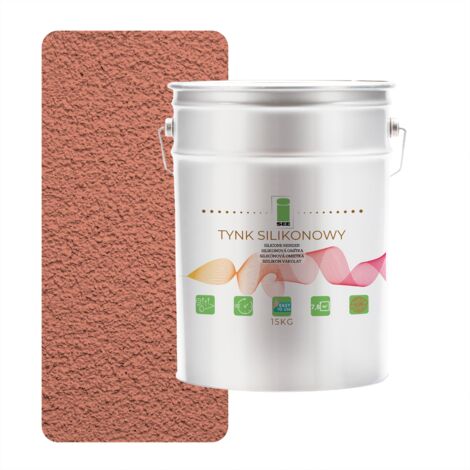 INTONACO SILICONICO PER ESTERNI SALMONE SCURO 1,5 MM PREMIUM 15 KG
