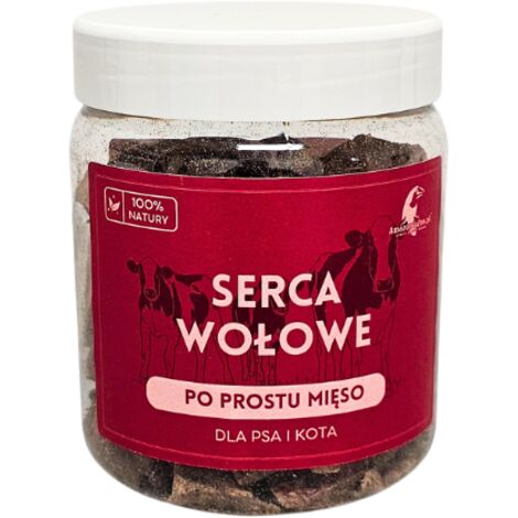 Cuori di manzo liofilizzati per cani e gatti Fe Se Zn P collagene per le articolazioni HEALTHY TASTE manzo 200g (1/3)