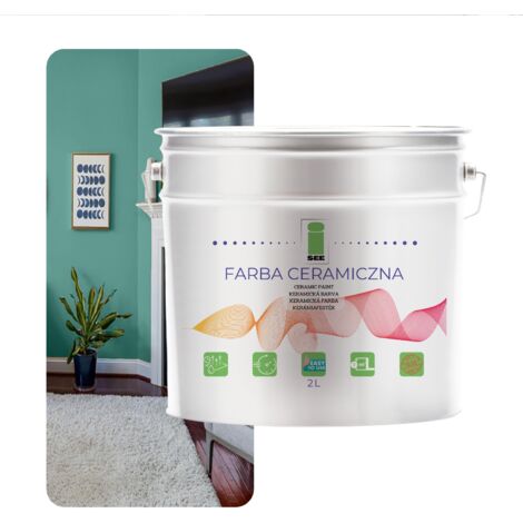 PITTURA MURALE IN CERAMICA LAVABILE VERDE PASTELLO 2L ANTIMACCHIA