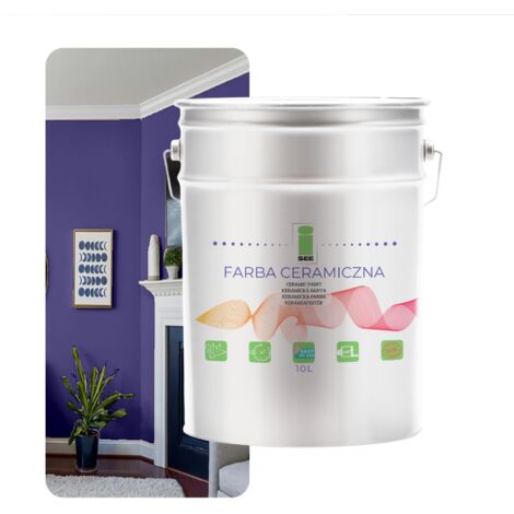PITTURA MURALE IN CERAMICA LAVABILE VIOLA LAVANDA 10L ANTIMACCHIA