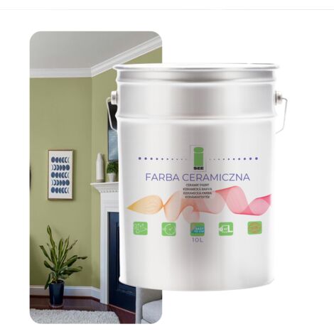 PITTURA MURALE IN CERAMICA LAVABILE VERDE BONSAI 10L ANTIMACCHIA (1/5)