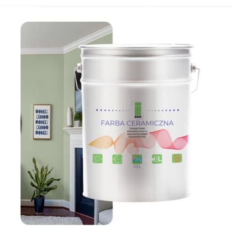 PITTURA MURALE IN CERAMICA LAVABILE AL TÈ VERDE 10L ANTIMACCHIA (1/5)