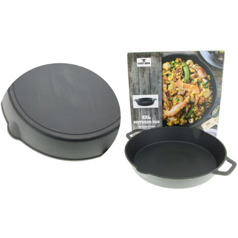 PADELLA IN GHISA PADELLA IN GHISA MOLTO GRANDE PER CUCINARE XXL PESANTE (1/5)