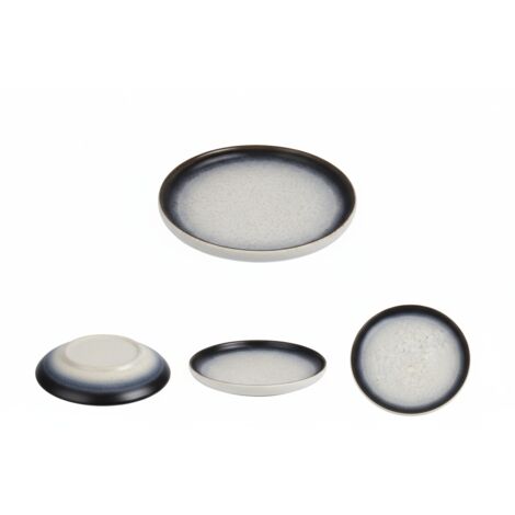 PIATTO IN CERAMICA LINEA LUNA 20 CM ROTONDO PER SERVIRE