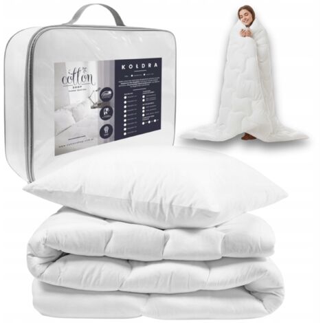 Piumino 140x200 invernale anallergico caldo spesso set con cuscino 50x60
