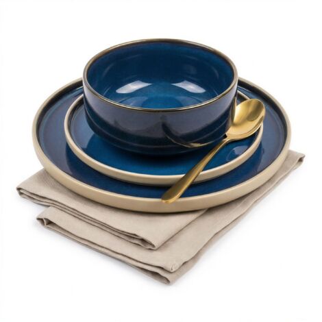 SET PIATTI 3 PEZZI PER 1 PERSONA GRANATO PEZZO Ø15-26 cm