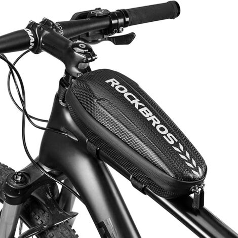 Borsa rigida impermeabile da bicicletta montata sul telaio 1,1L nera (1/5)