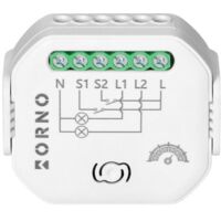 Relè da incasso a 2 canali Tuya Smart Wi-Fi+BLE OR-SH-17103 con dimmer