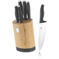 Set di coltelli in un ceppo di bambù, 6 pezzi, BERLINGER HAUS Antracite BH-2672