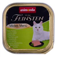 ANIMONDA Vom Feinsten Mildes Menu Pute pur - cibo umido per gatti - 32x100 g