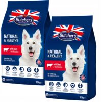 BUTCHER'S Natural&Healthy con manzo - cibo secco per cani - 2x10kg