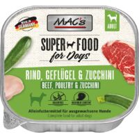 MAC's Dog Adulto Vassoio 150g - Manzo, Pollame e Zucchine 150g