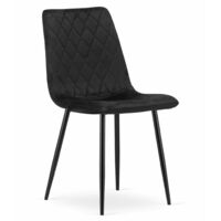 Sedia TORINO - velluto nero x 1