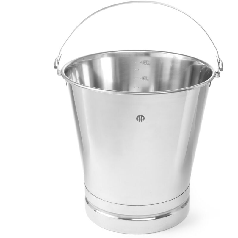 Cubo gastronómico para cocina fabricado en acero inoxidable con aro y ...