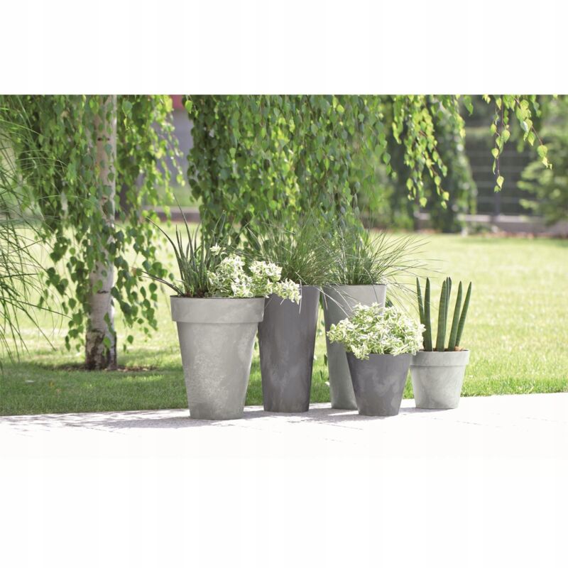 Effetto Beton Case URBI W Pot, Dimensions 580x180x195 Mm, Colore Di Terracotta 89832486