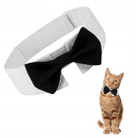Pajarita para Perros y Gatos Velcro Universal Elegante Traje de Fiesta talla L