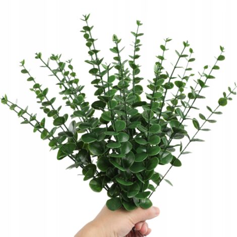 24 Plantas Artificiales Decorativas De Eucalipto, 38 Cm