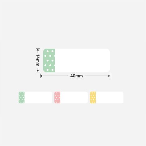 NIIMBOT Etiquetas Térmicas Autoadhesivas (14x60 Mm, 3 Rollos De 110 Etiquetas) - Papel Compatible Con Impresoras D110 D11 D101 - Ideal Para Organización