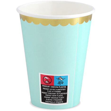 Vasos de menta, 220ml (1 paquete / 6 uds.)