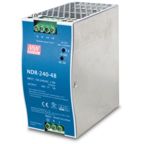 Fuente de alimentación Planet 48 V, 240 W, para riel DIN, PWR-240-48