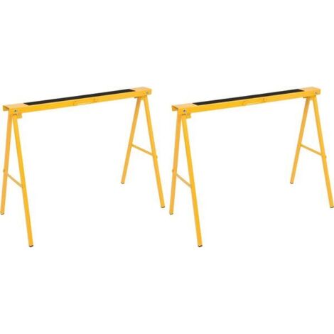 Vorel Base de Trabajo Plegable, soporte ajustable para construcción y mantenimiento, incluye 2 piezas, alta calidad, diseño práctico (1/2)
