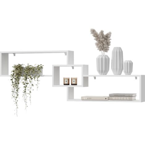 Estantería de pared, inclinada y de pared para salón, 160 cm CIRA Estantería de pared, inclinada y de pared para salón, 160 cm Nogal (1/5)