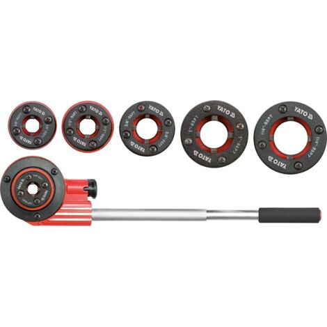Roscadora manual de 1/4" a 5/4", juego de 7 piezas YT-2900 YATO (1/2)